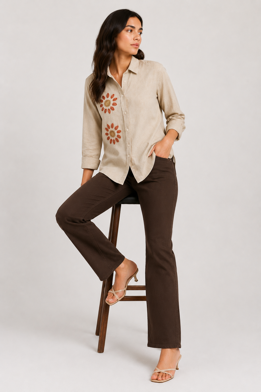 BEIGE ALMOND SHIRT