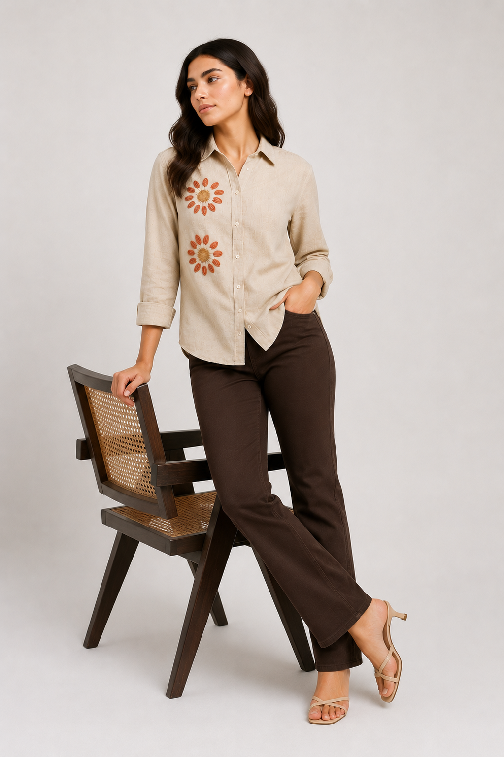 BEIGE ALMOND SHIRT
