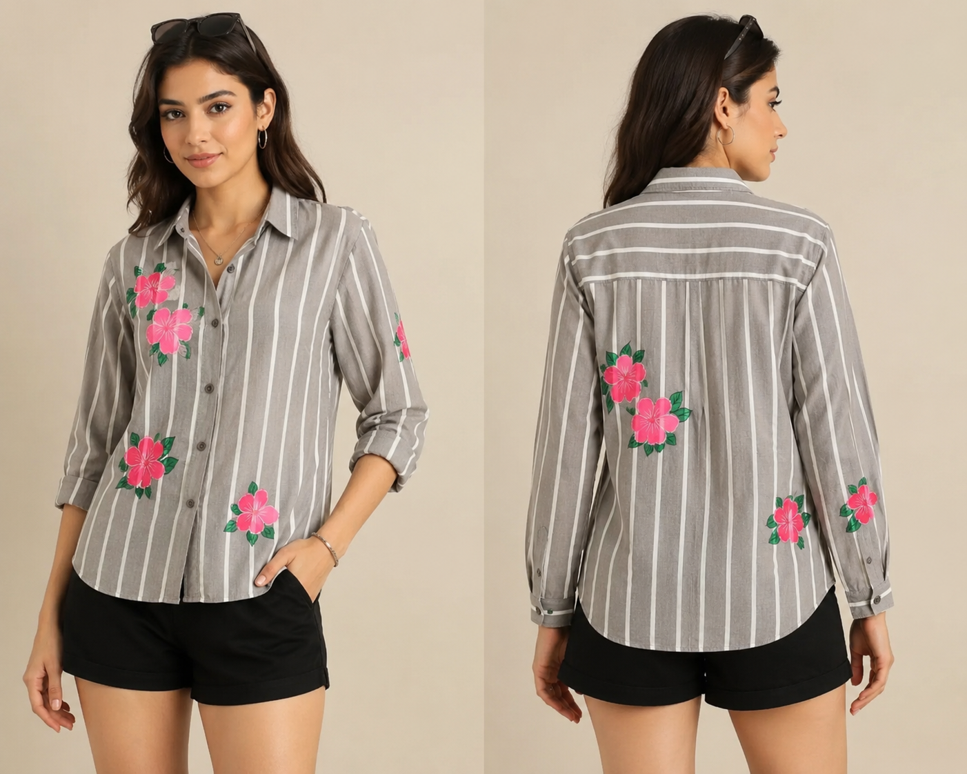 BLUSH BLOOM STRIPE