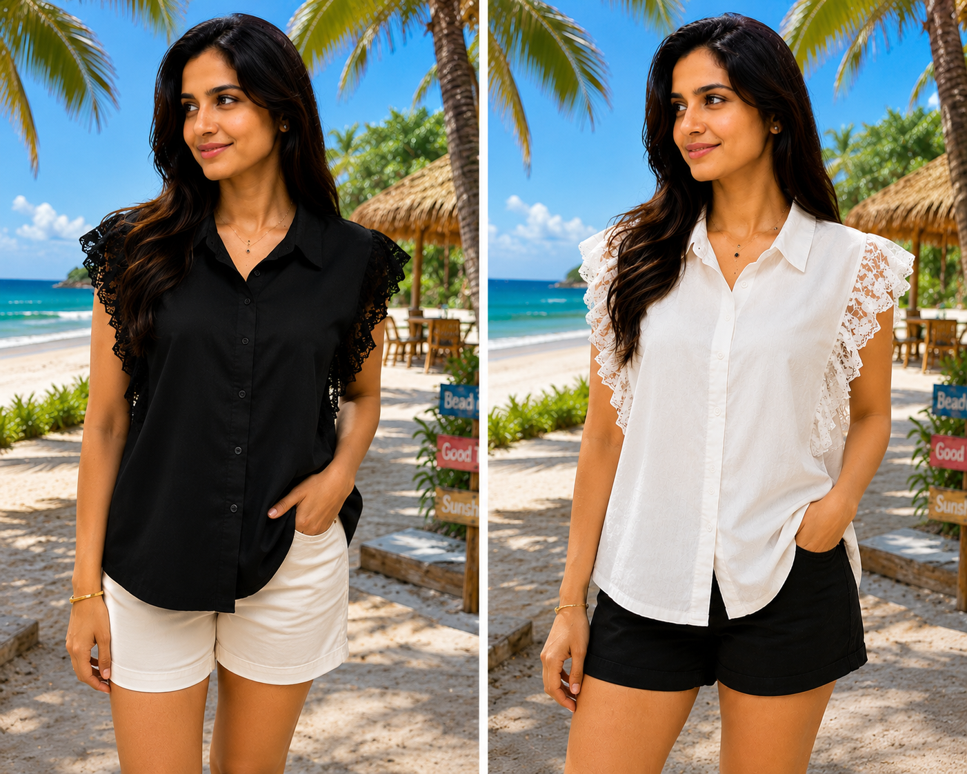FRILLS LACE SHIRT