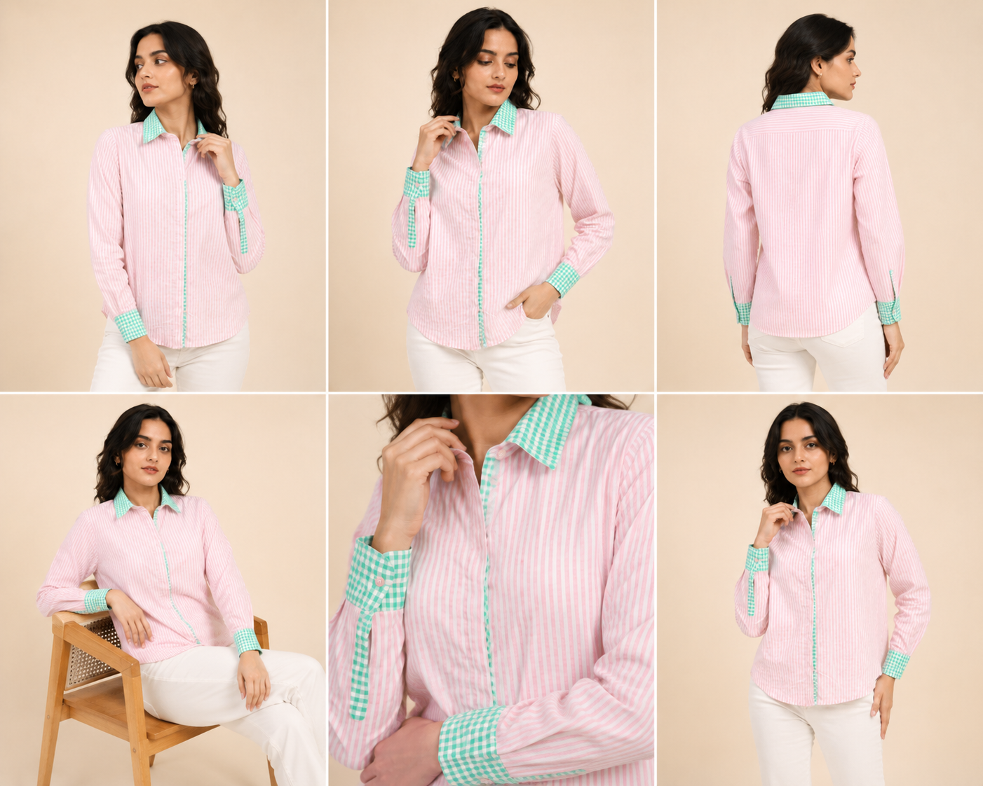 COLLAR STRIPE SHIRT