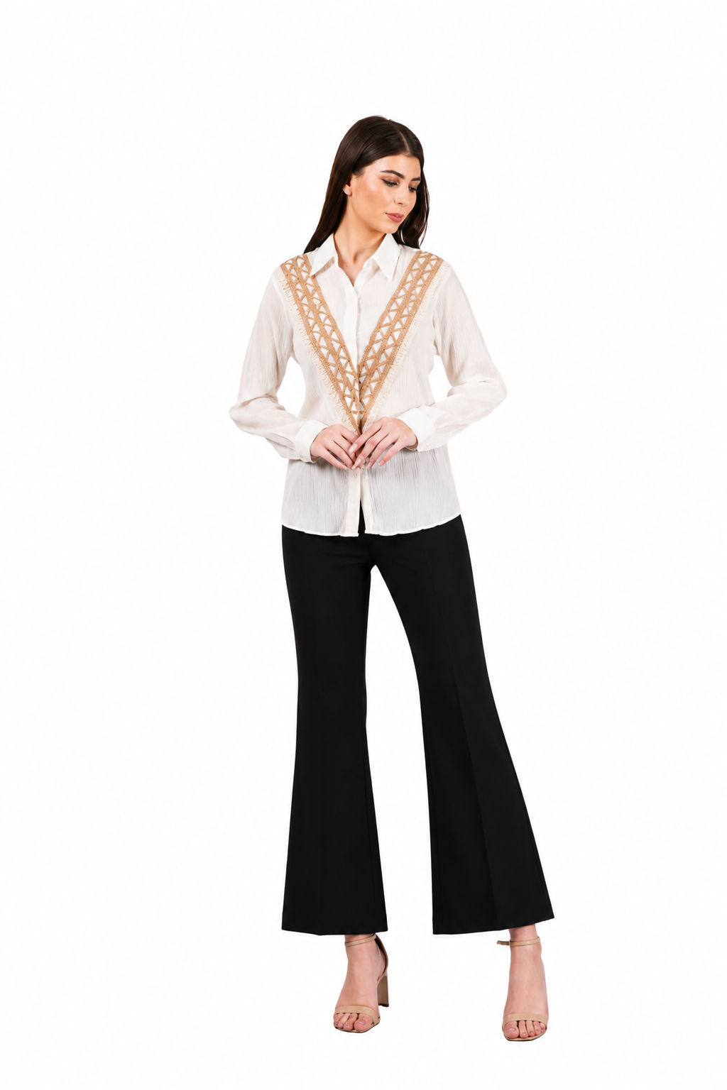JUTE  LACE SHIRT
