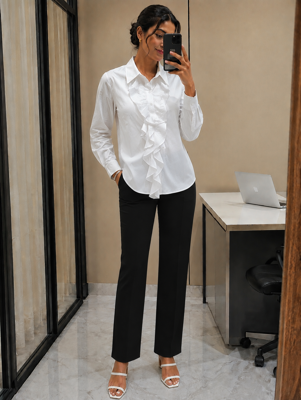 RUFFLE SHIRT