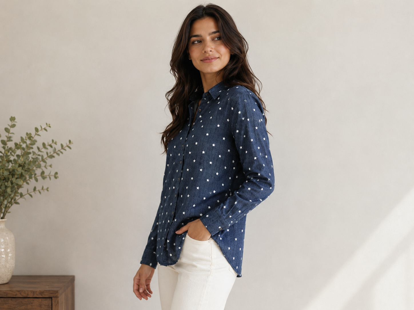 SOFT DENIM STAR SHIRT
