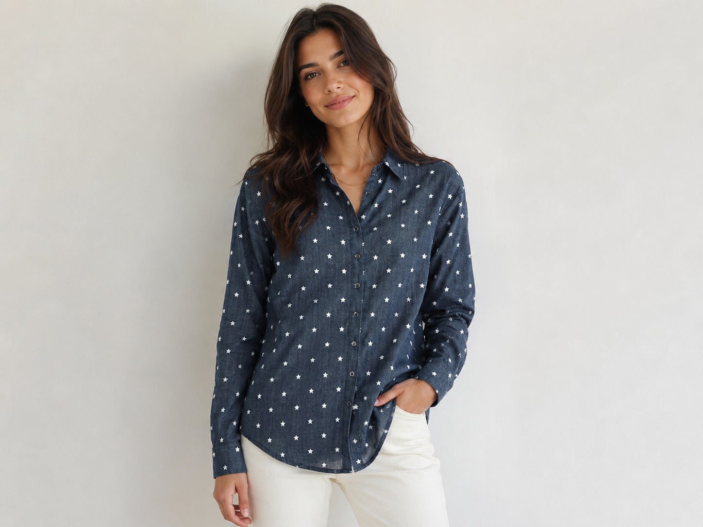 SOFT DENIM STAR SHIRT